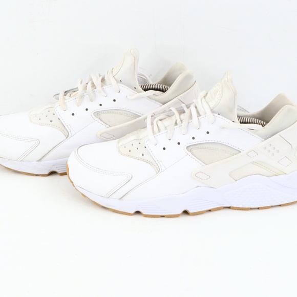 Nike Air Huarache Ostrich Triple White Sneakers main image 11